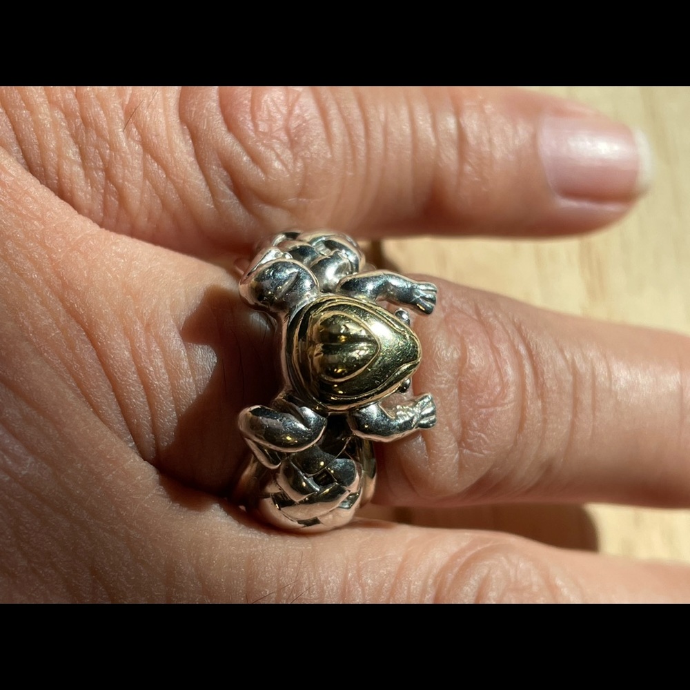 Saint By Sarah Jane 925/18k Frog Ring